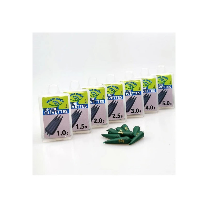 Plumbi Culisanti Water Magic Olivete Culoare Verde 8 Buc 3.00 Gr