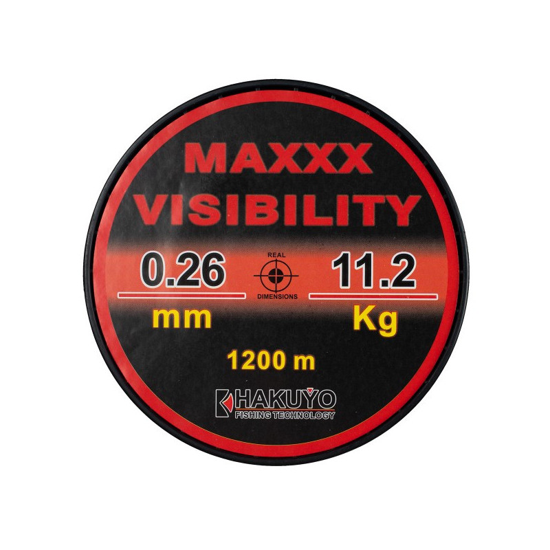 Fir monofilament MAXXX VISIBILITY ROSU FLUO NEON