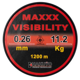 Fir monofilament MAXXX VISIBILITY ROSU FLUO NEON