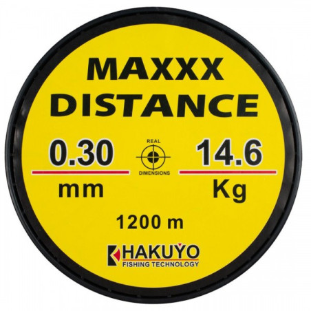 Fir monofilament MAXXX DISTANCE GALBEN FLUO NEON