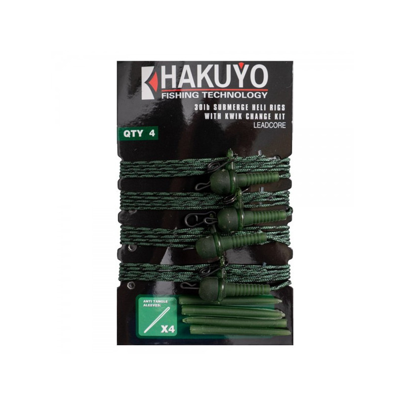 Set 4 monturi leadcore plumb pierdut Hakuyo Set 4 monturi leadcore plumb pierdut Hakuyo