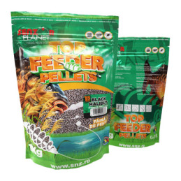 Top Feeder Pellets Black Halibut 1.5mm 1kg - Pelete Aromate pentru Pescuit la Feeder