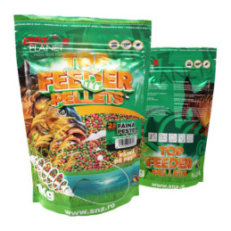 Top Feeder Pellets Făină de Pește & Sare 2.5mm 1kg - Pelete Nutritive pentru Pescuit la Feeder