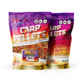 Summer PVA Bag Mix Fumigenți Fluoro Garlic 800g - Peleți Fluorescenți cu Usturoi pentru Pescuit
