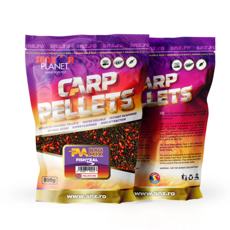 PVA Bag Mix Fishmeal 800g - Mix de Peleți cu Făină de Pește pentru Pescuit