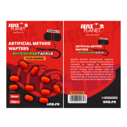 Artificial Method Wafters Dumbells Fluo Orange 6mm - Momeli Artificiale Portocalii Enterprise Tackle