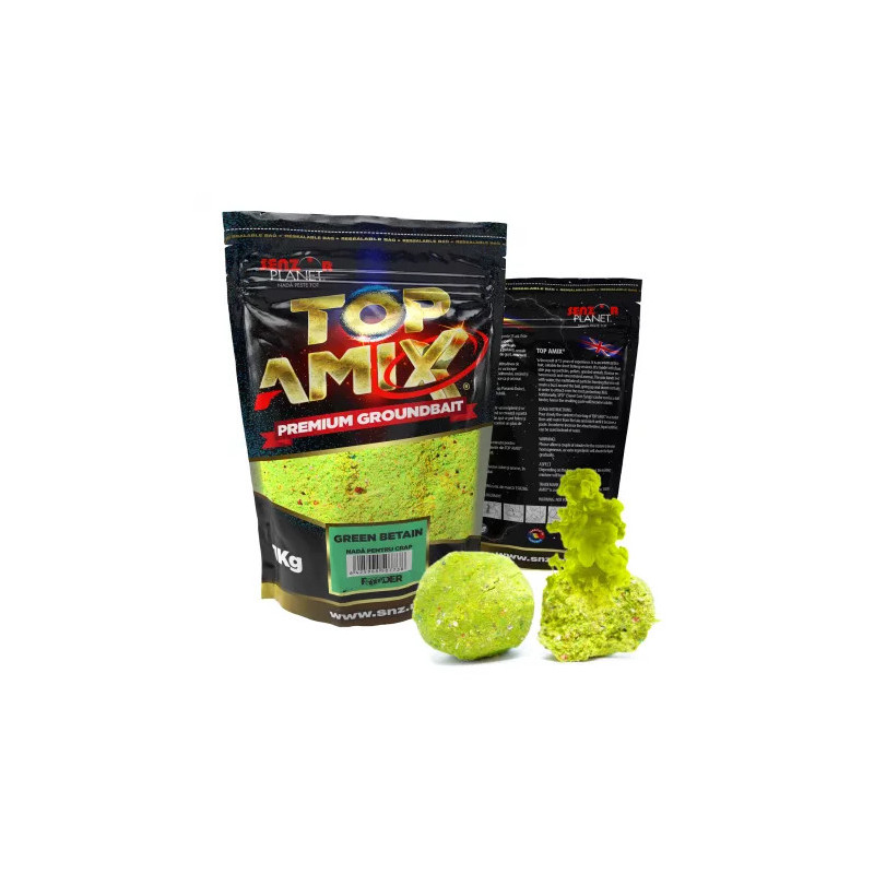 Top Amix 1kg Method Feeder Green Betain Senzor Planet