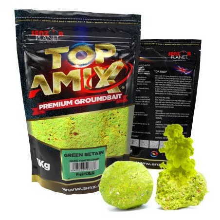 Top Amix 1kg Method Feeder Green Betain Senzor Planet