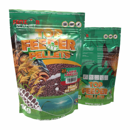 TOP FEEDER PELLETS LARVE LIBELULE 2.5mm 1kg