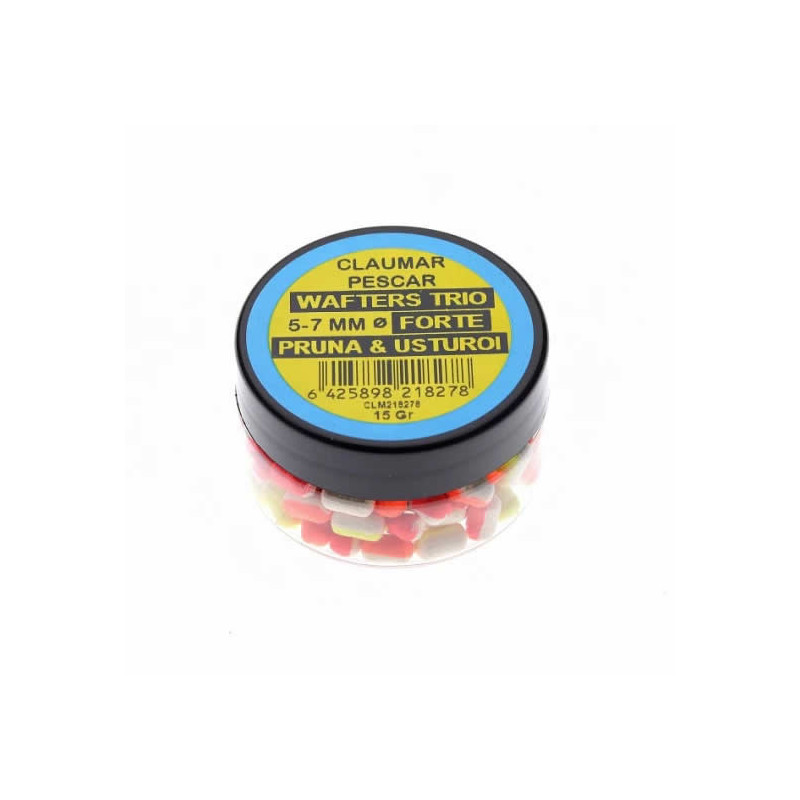 Wafters Claumar Trio Forte Pruna&Usturoi 5-7mm, 15gr | Wafters la Pescuit24