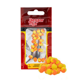 Benzar Mix Instant Mini PopUp, 7 mm, 2 colors, yellow-orange | Boilies & Solubile la Pescuit24