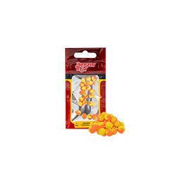 Benzar Mix Instant Mini PopUp, 7 mm, 2 colors, yellow-red, s | Boilies & Solubile la Pescuit24