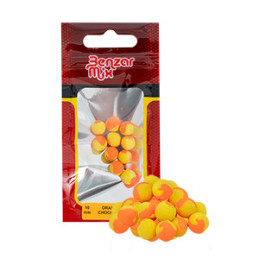 Benzar Mix Instant PopUp, 10 mm, 2 colors, yellow-orange, or | Boilies & Solubile la Pescuit24