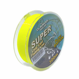 Fir Monofilament Claumar Super Long Cast Yellow Fluo 0.30mm 12.6kg 300m