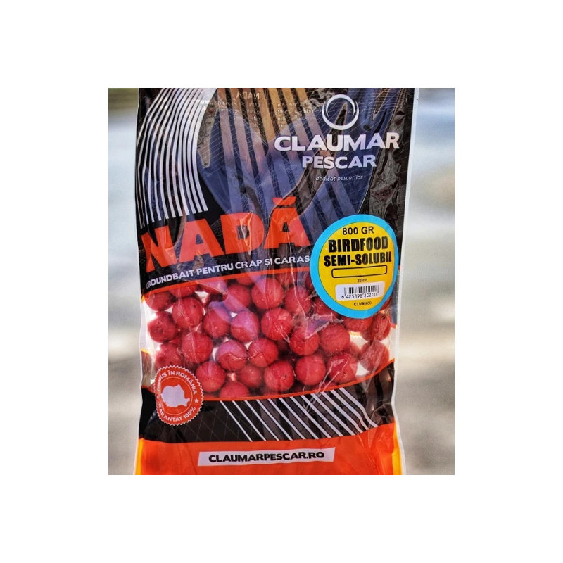 Boilies Claumar Birdfood Tare Frankfurter 24mm 800gr