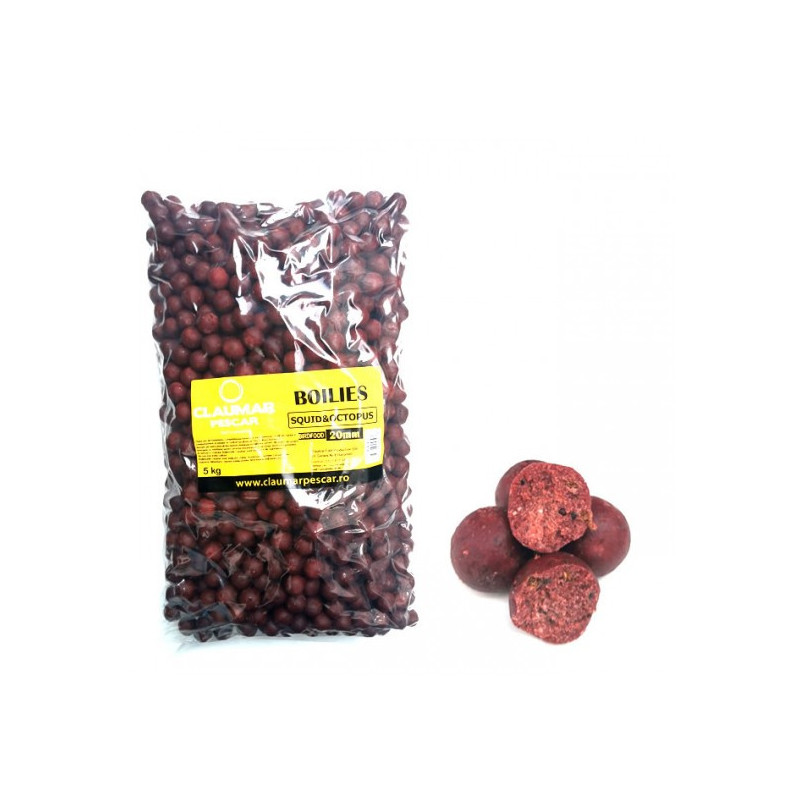 Boilies Claumar Birdfood Tare Squid & Octopus 24mm 5 kg