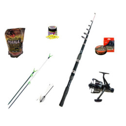 Set Lansetă Telescopică 3.6m Cu Mulinetă și Accesorii - Pescuit24