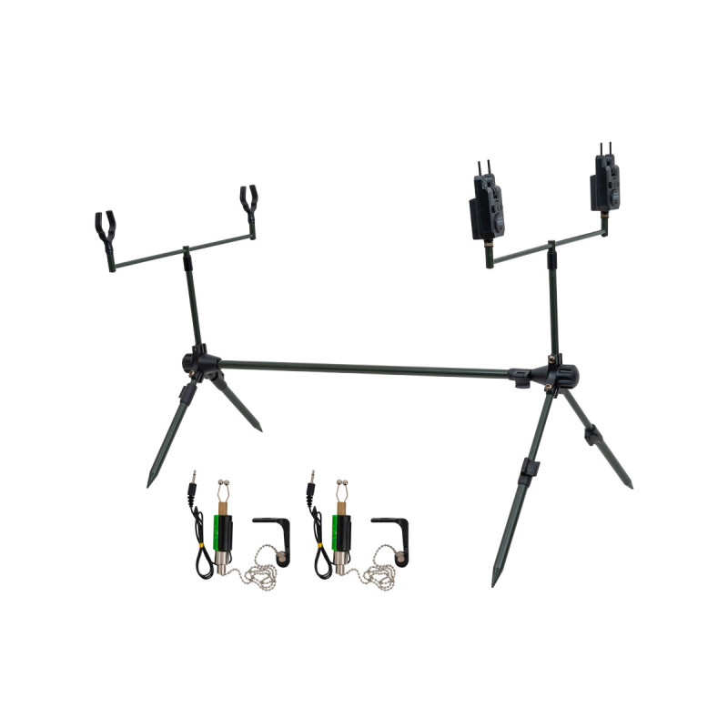 Kit Carp Expert Advancer Rodpod cu senzori si swingeri Kit Carp Expert Advancer Rodpod cu senzori si swingeri
