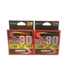 Fir Monofilament Saimino Stealth 3d Fluoro carbon 150m, 0.40