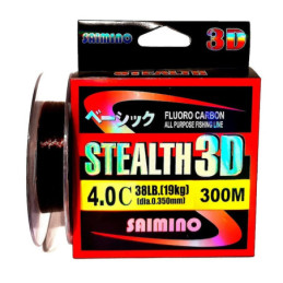 Fir Monofilament Saimino Stealth 3d Fluoro carbon 300m, 0.30