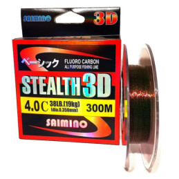 Fir Monofilament Saimino Stealth 3d Fluoro carbon 300m, 0.40