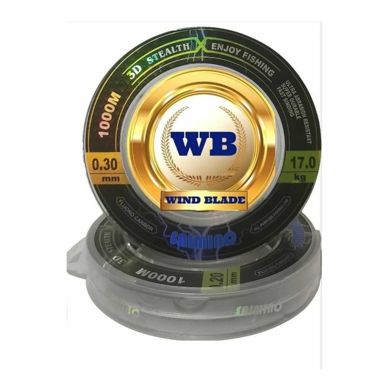 Fir Monofilament Saimino Stealth 3d Fluoro carbon 1000m, 0.2