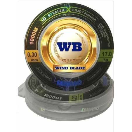 Fir Monofilament Saimino Stealth 3d Fluoro carbon 1000m, 0.2