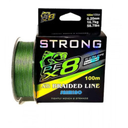 Fir Textil Strong PEX8 Saimino Power, 100m Verde Kaki, 0.25m