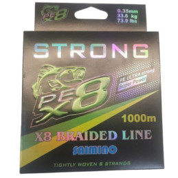 Fir Textil Strong PEX8 Saimino Power, 1000m Verde Kaki, 0.20