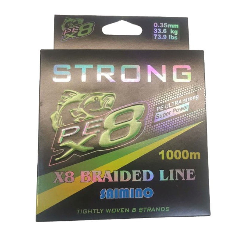 Fir Textil Strong PEX8 Saimino Power, 1000m Verde Kaki, 0.20