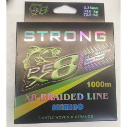 Fir Textil Strong PEX8 Saimino Power, 1000m Verde Kaki, 0.20