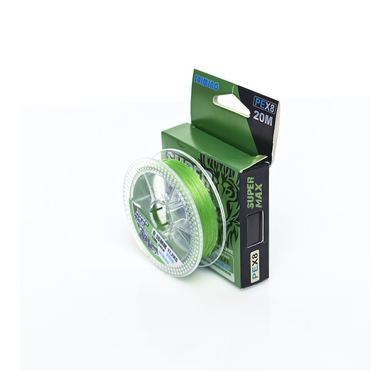 Fir Textil PEX8 Saimino  FISHINGLINE 20m Iarba Verde, 0.30mm