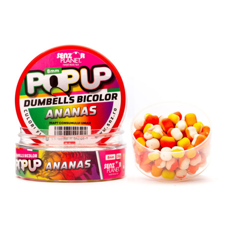 Wafters dumbells bicolor ananas 6mm 15g