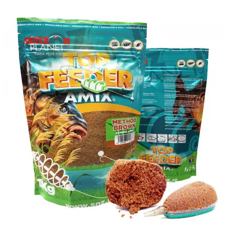 Top Amix 1kg Method Feeder Brown Senzor Planet