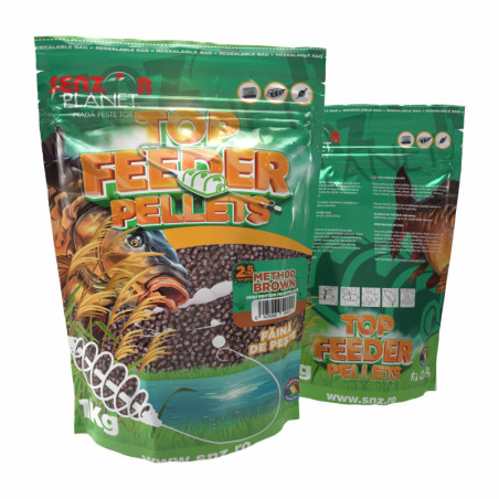 Top Feeder Pellets Method Brown,2.5mm, 1kg | Top Feeder Pellets
