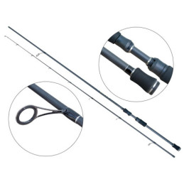 Lanseta fibra de carbon Baracuda Sooty 240