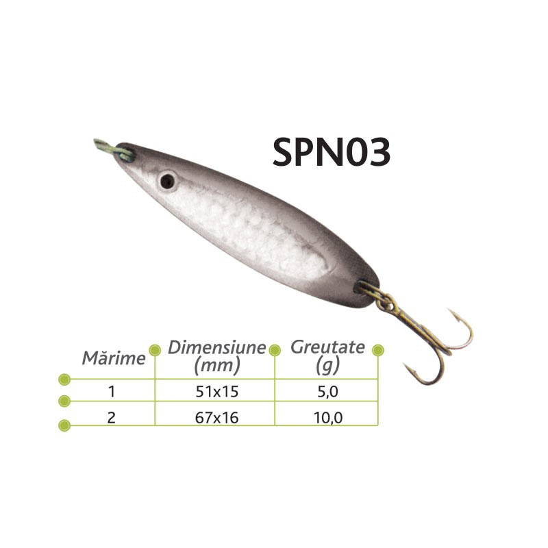 Lingurite oscilante Baracuda  SPN 03