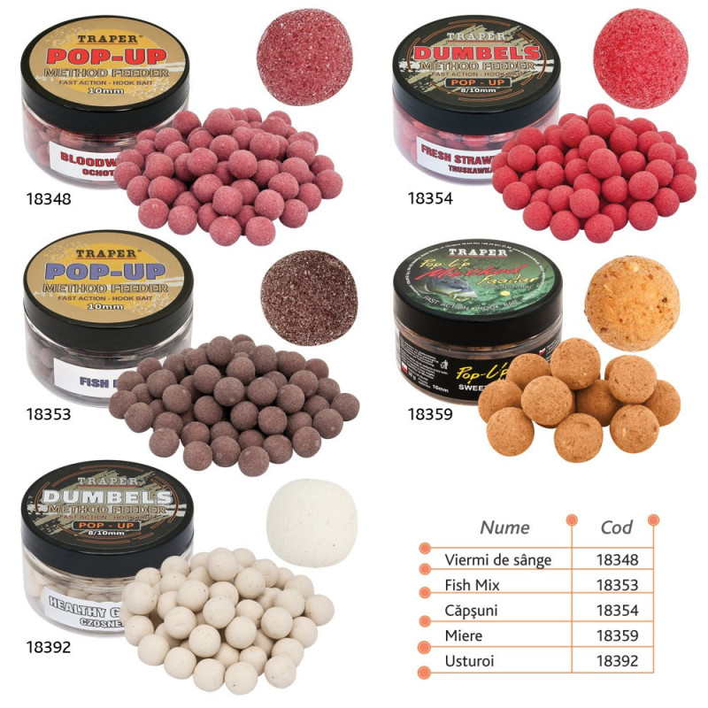 Pop-up Method Feeder Traper 30g/10mm