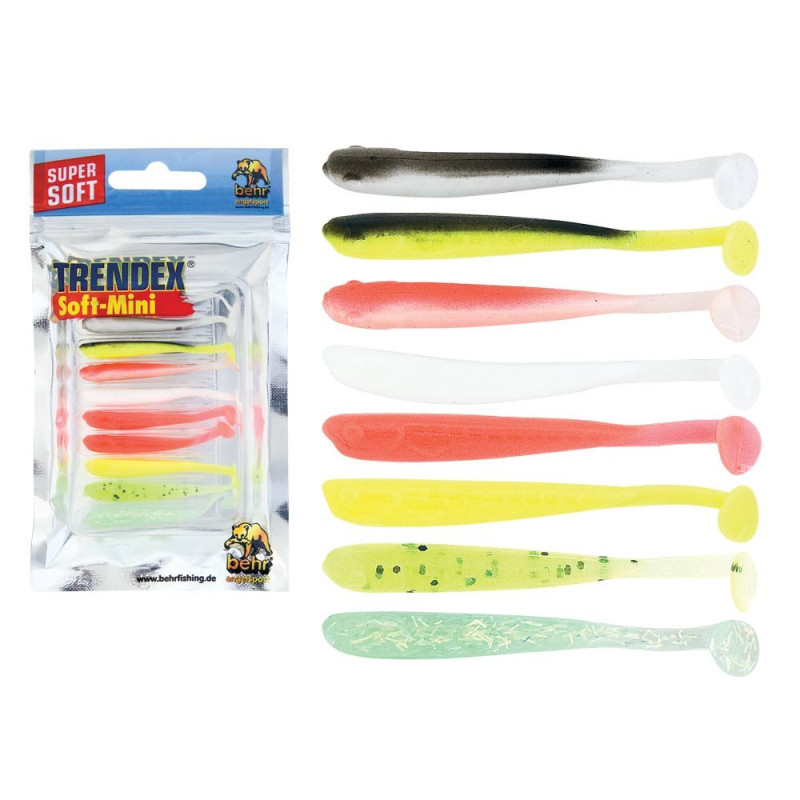 Set mini-shad 5cm Trendex 10 buc