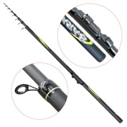 Lanseta fibra de carbon Baracuda Combat 80-400