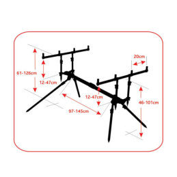 Rodpod 10 pentru 4 lansete
