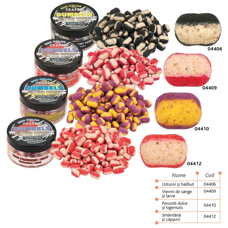 50g Pelete DUO COLOR scufundatoare 8/10mm