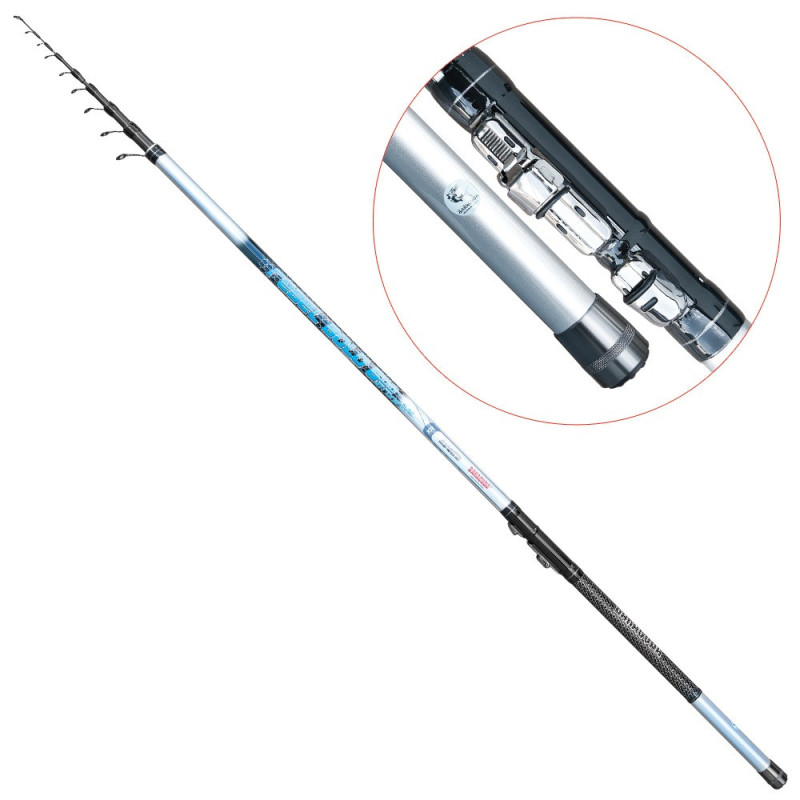 Lanseta fibra de carbon Baracuda Rebel Bolo 600