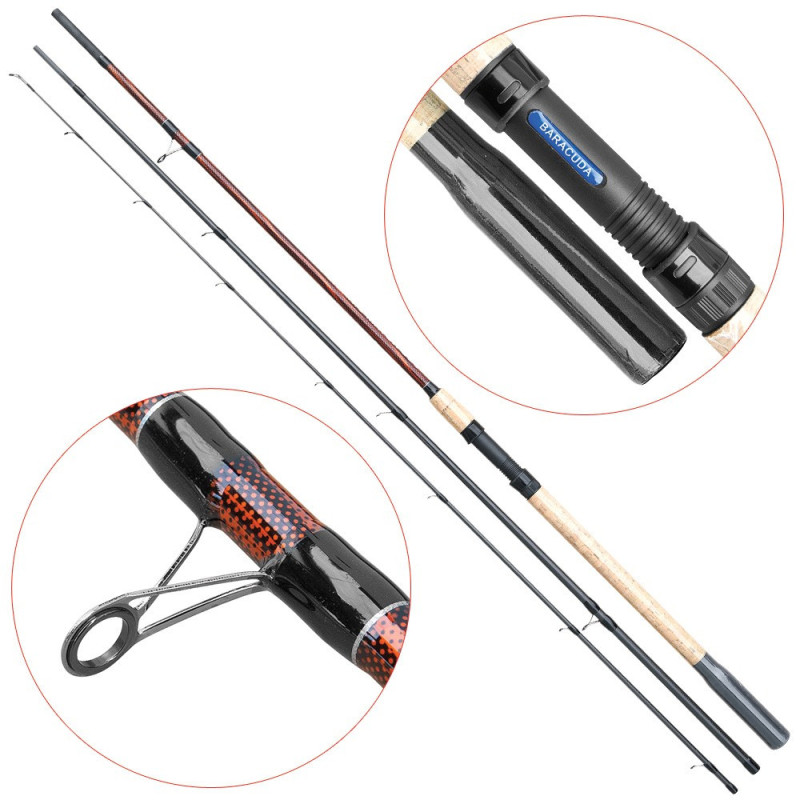 Lanseta fibra de carbon Baracuda Sicario Match 330